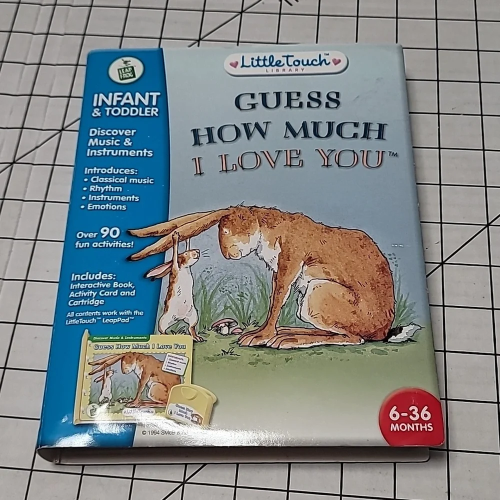 Little Touch Guess How Much I Love You‎ Leap Frog Book and Cartidge